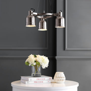 Liam 20" Metal LED Chandelier - JONATHAN Y